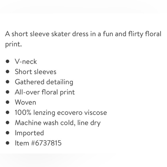 NWOT Abound Black Floral Skater Zip Fit & Flare Dress Sz XL - Picture 12 of 12